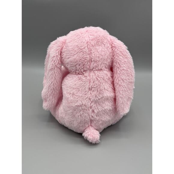Kellytoy Bee Happy Pink Bunny Rabbit Plush 11” Stuffed Animal W/ Ribbon Bow - Picture 6 of 13